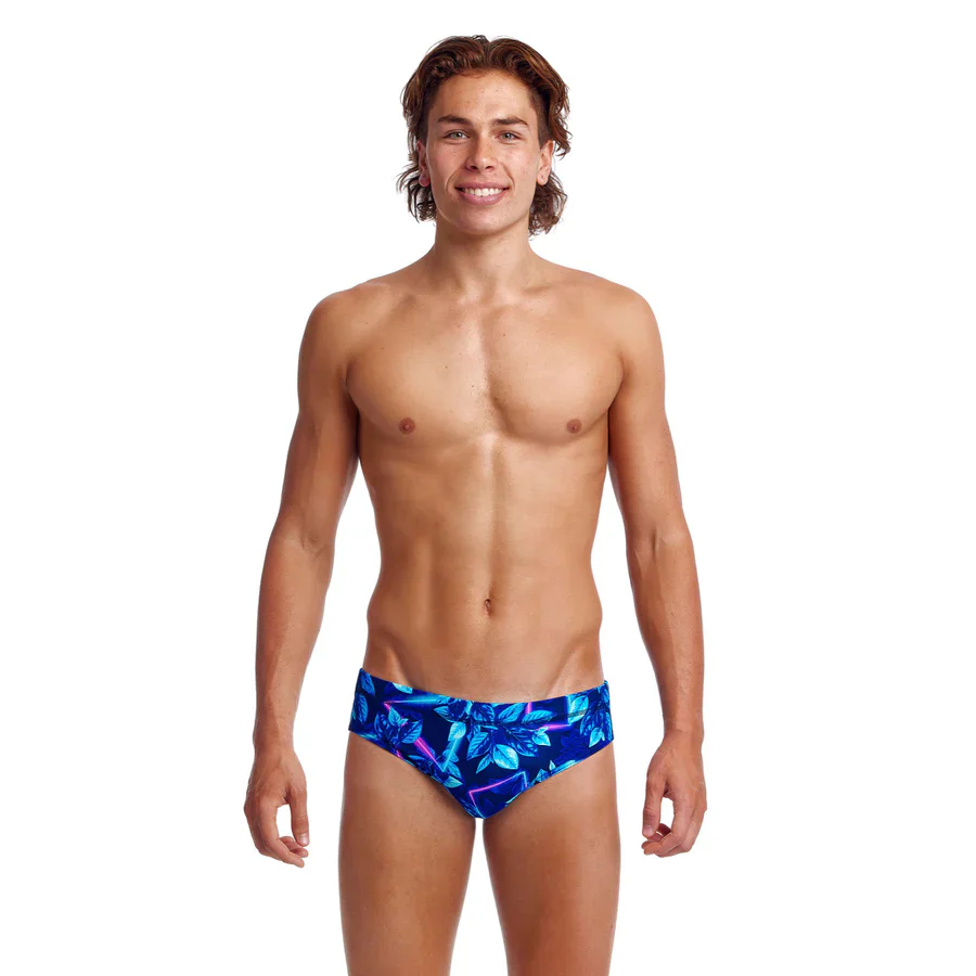 Way Funky Funky Trunks, Classic Briefs Leaf Laser, Badehose, Herren - Image 2