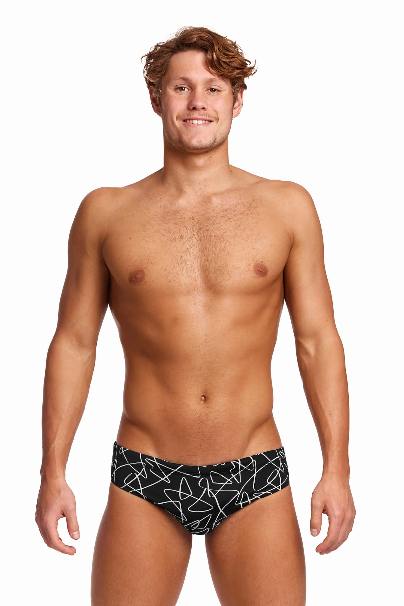 Way Funky Funky Trunks, Classic Briefs Texta Mess, Badehose, Herren - Image 2
