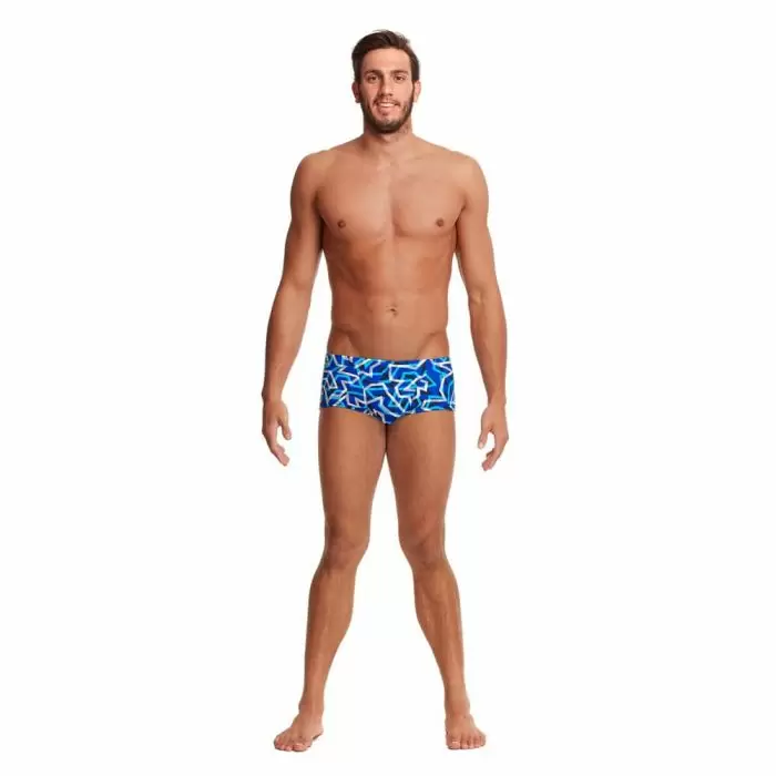 Way Funky Funky Trunks Classic Trunks Ticker Tape, Badehose, Herren