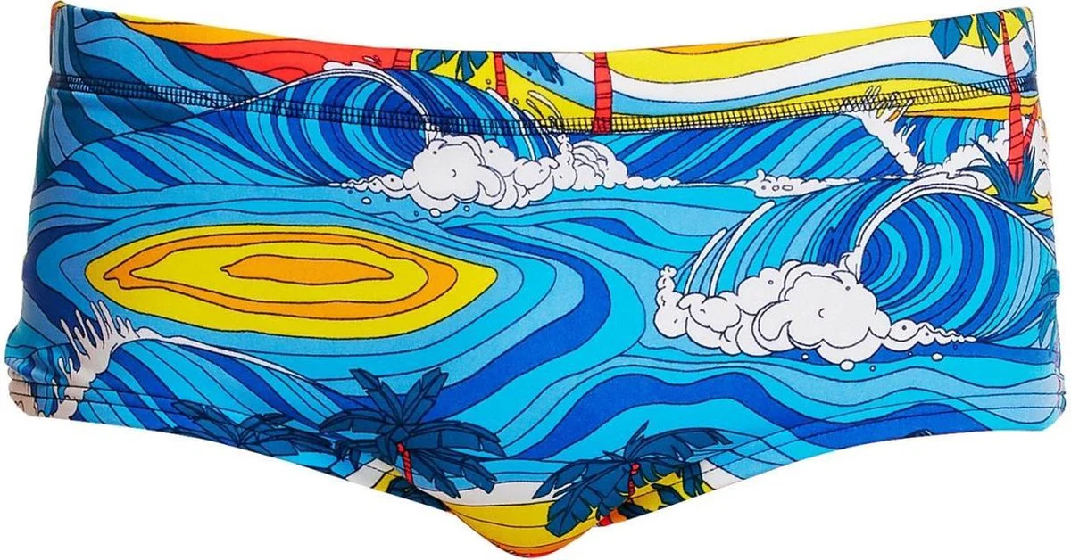 Way Funky Funky Trunks Plain Front Trunks Beach Bum, Badehose, Herren