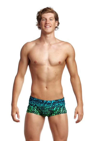 Way Funky Funky Trunks Plain Front Trunks Spraying Alive, Badehose, Herren - Image 2