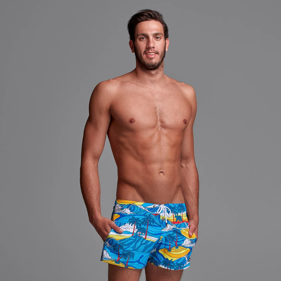 Way Funky, Funky Trunks, Shorty Shorts Short Beach Bum, Badeshort, Herren
