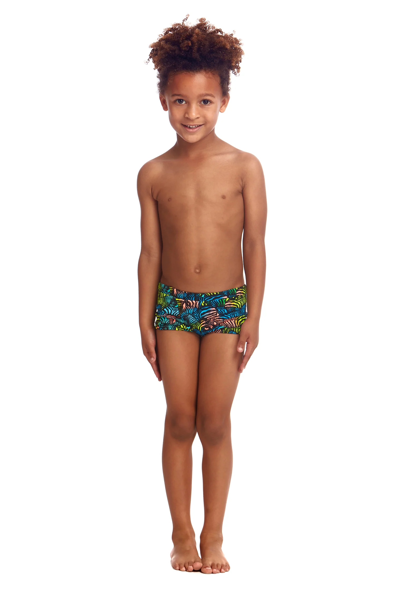 Way Funky, Funky Trunks, Toddler Boys Eco Square Trunks Colour Run, Badehose, Kinder - Image 2