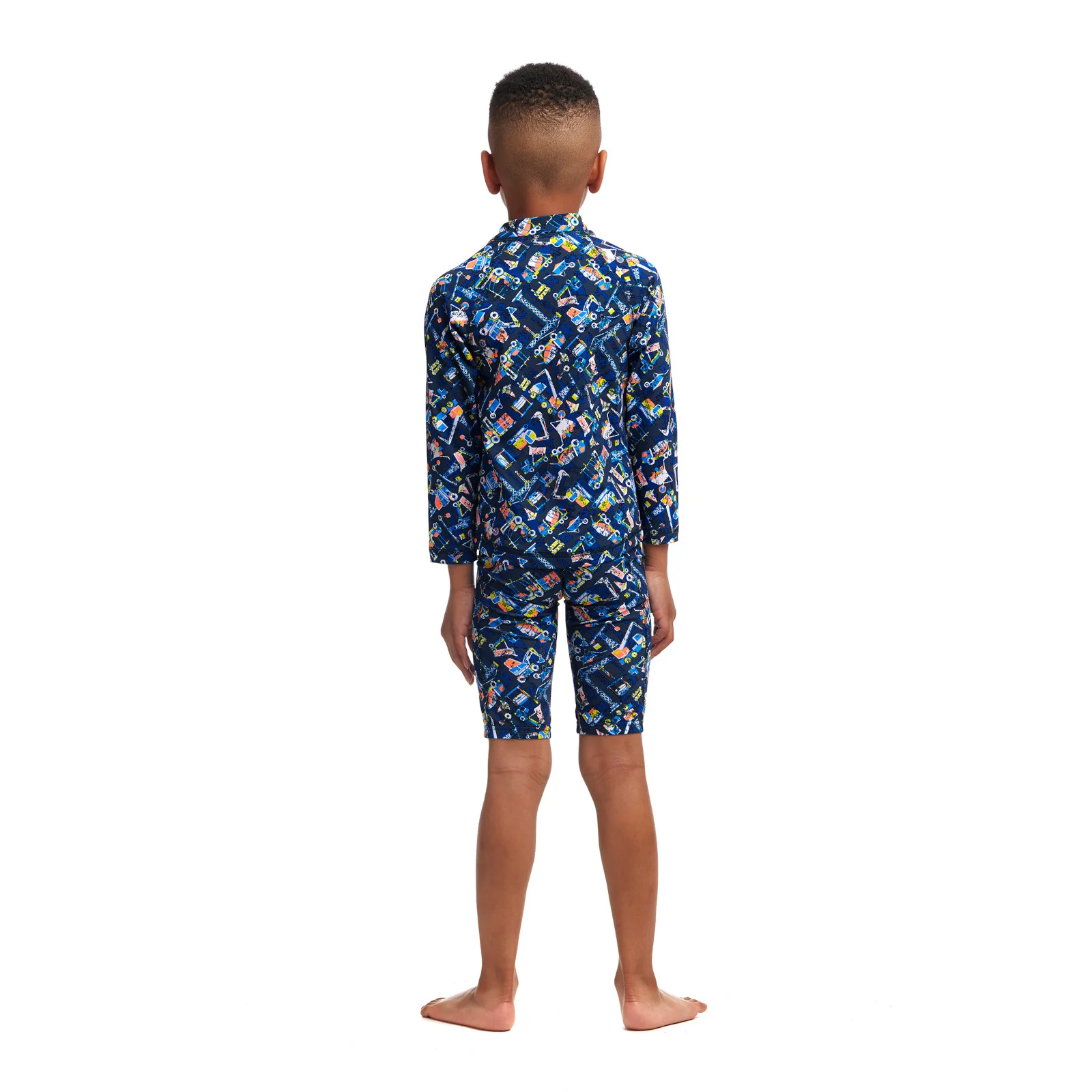 Way Funky Funky Trunks, Zippy Rash Vest Can We Build It?, Langarm - Badeoberteil, Kinder - Image 2