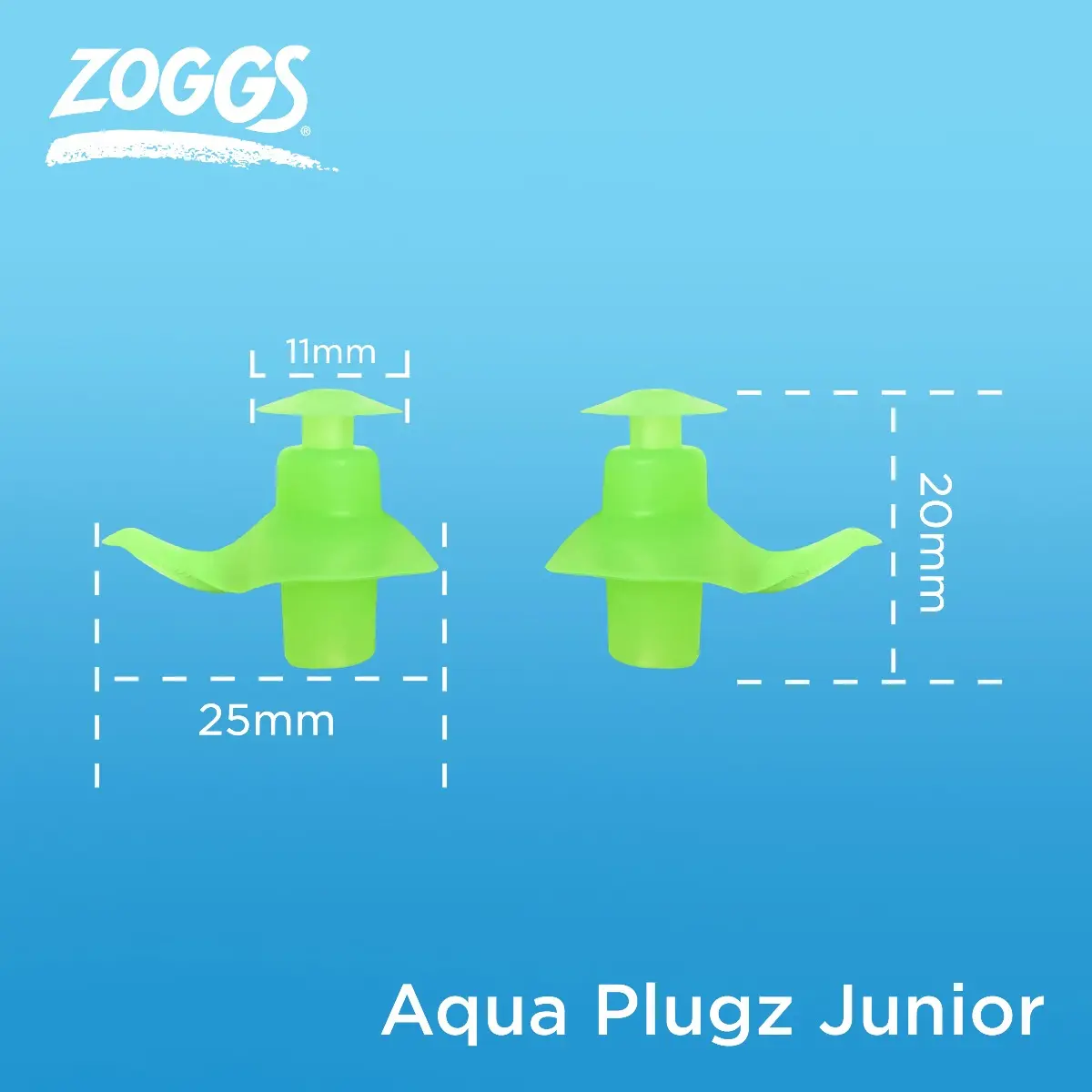 Zoggs Aqua Plugz Junior, Ohrenstöpsel, orange - Image 4