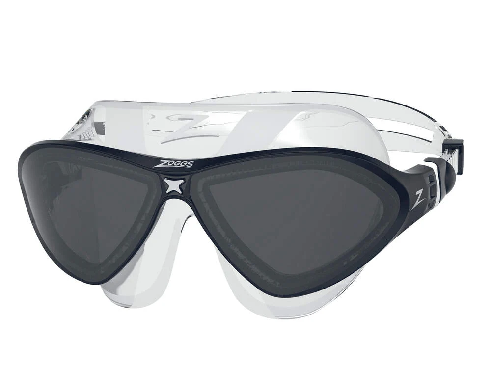 Zoggs Horizon Flex Mask Titanium, clear/black/tint smoke