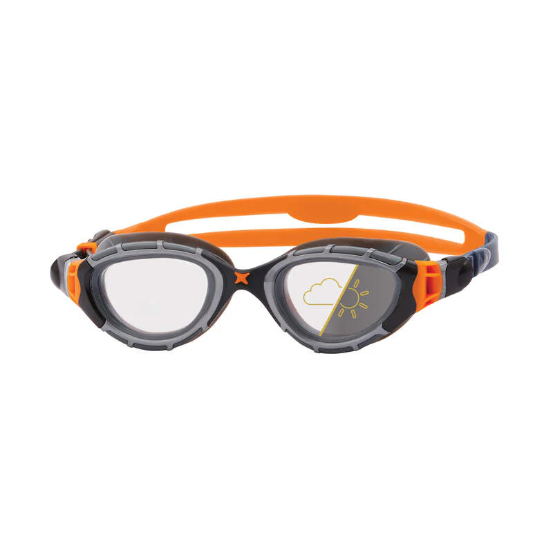Zoggs Predator Flex Reactor, Grey/Orange/Reactor