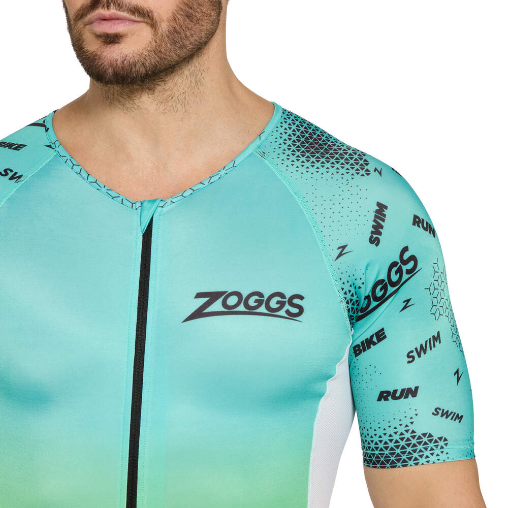 Zoggs Predator Trisuit Pro Man, Herren, Grey/Turquoise/White - Image 4