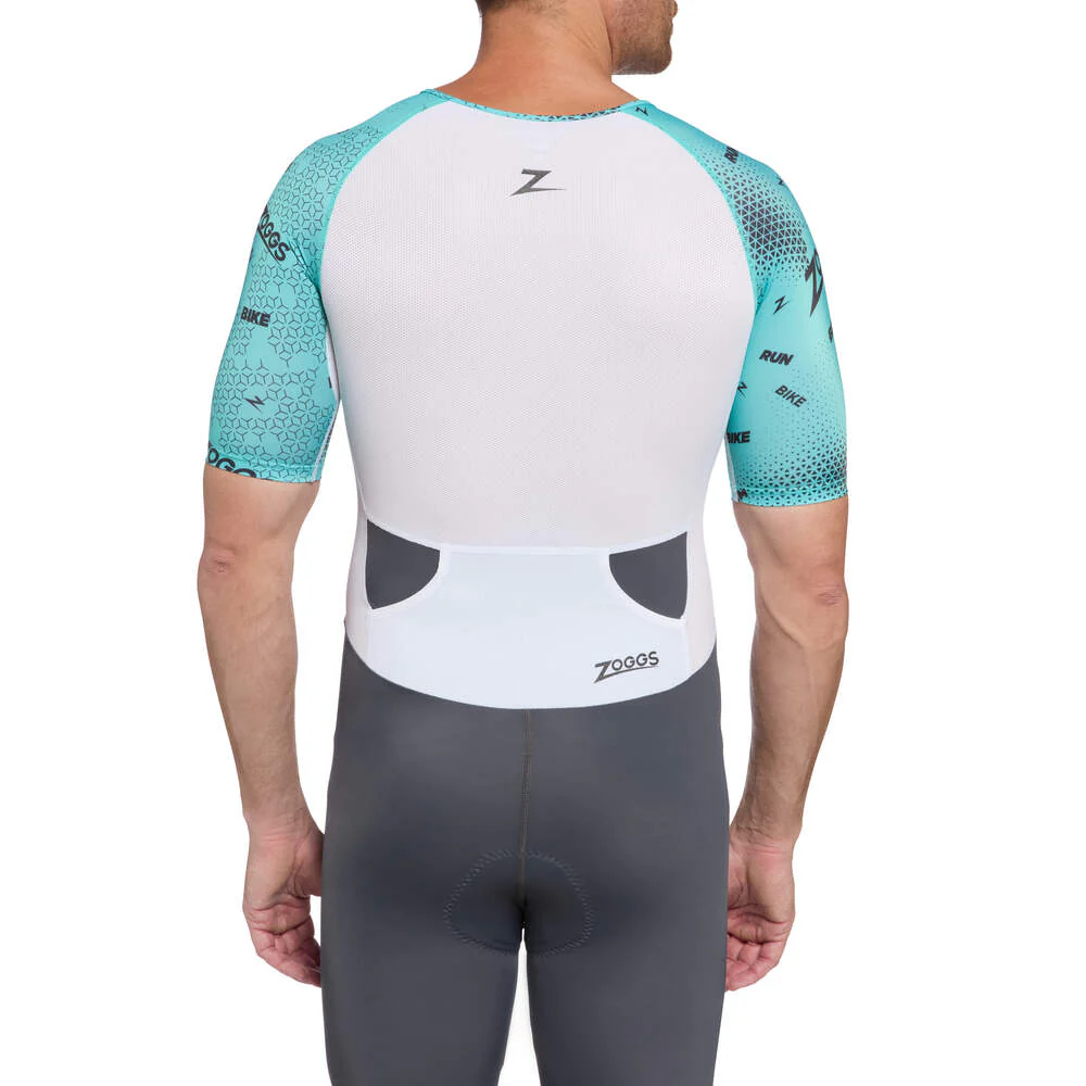 Zoggs Predator Trisuit Pro Man, Herren, Grey/Turquoise/White - Image 5
