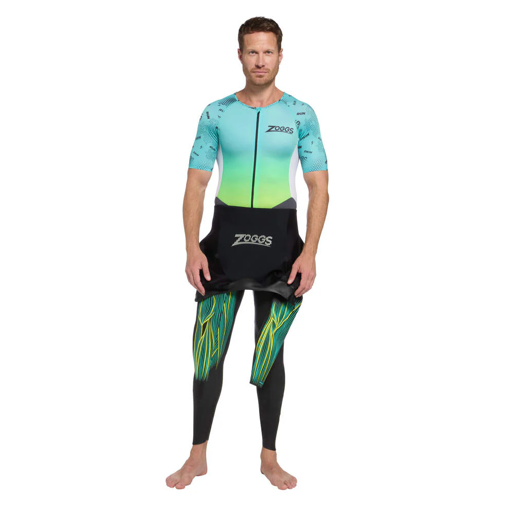 Zoggs Predator Trisuit Pro Man, Herren, Grey/Turquoise/White - Image 7