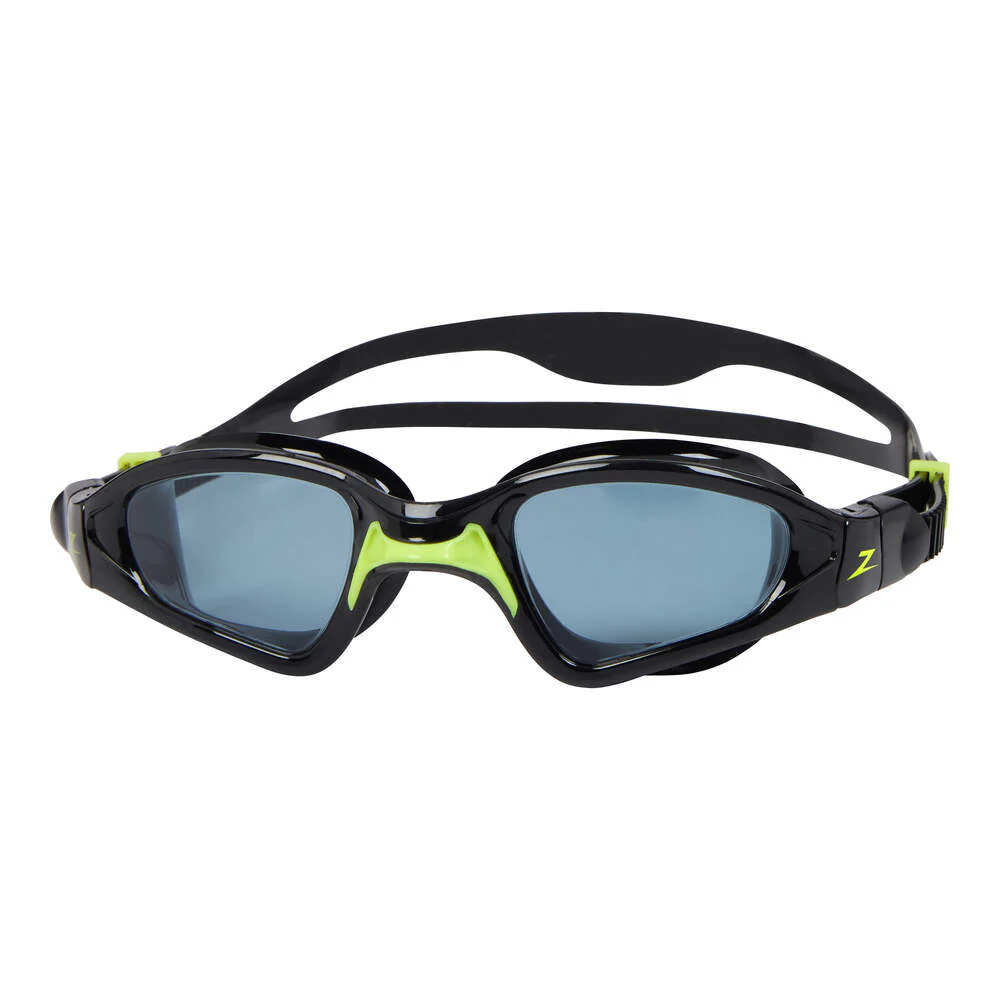 Zoggs Spectra, Schwimmbrille, Black/Green/Tint Smoke