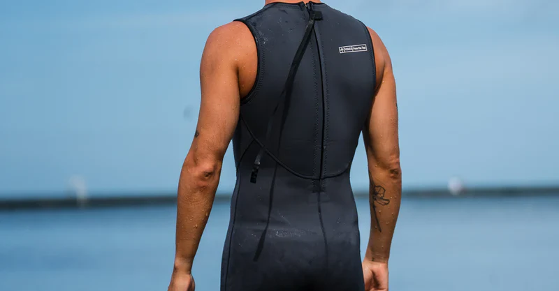 ZONE3 Neoprene Yulex® Kneeskin, Neoprenshorty, Herren, Black/Grey - Image 4
